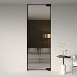 Drehtür mit Scharnier am Boden