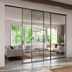 Teleskopisches Schiebetürsystem, 3-Läufig